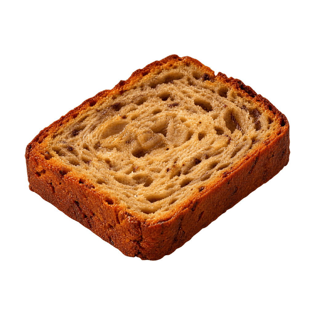 Slice of banana bread